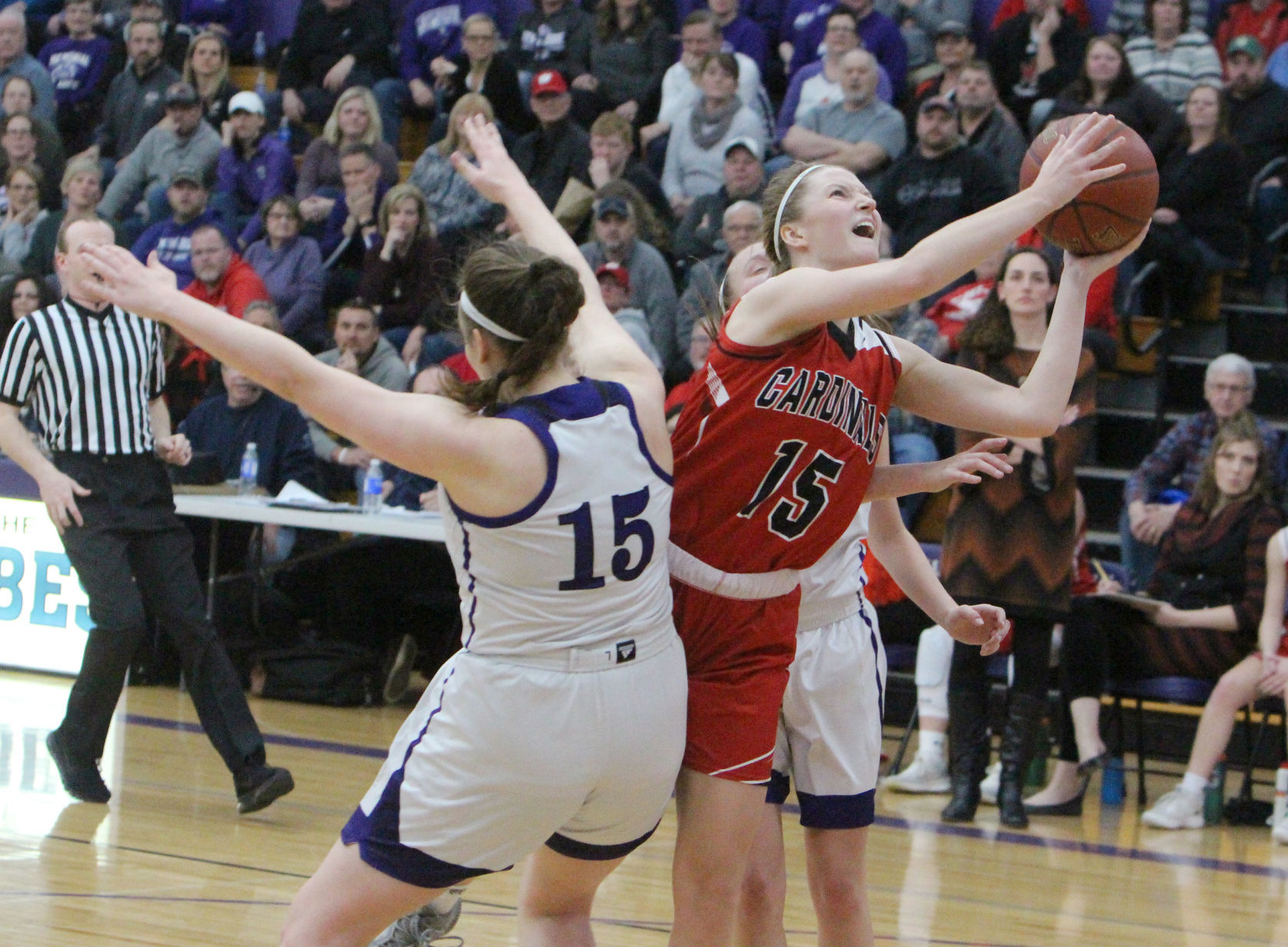 Chi-Hi girls basketball at Eau Claire Memorial 2-28-20